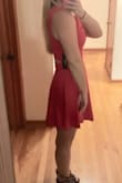 This dress is playful and sexy all at the same time.  I purchased 3 or 4 red dresses and had to choose which one looked best on me.  This was a winner much due to the high neckline and cut outs.  Quality was good but does tend to get a bit wrinkly so make sure you give it a good steam before heading out. - Kimberly H.