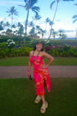 This dress was perfect for attending the luau on our honeymoon- such vibrant colors and great cut! There's a little bit of stretch for the bust section, but no stretch in the waist/skirt portion so be aware! Overall- I totally recommend it! - Katie J.