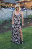 I bought this dress for a summer wedding and it was a huge hit! It runs a little long, but I paired it with some wedges and it was the perfect length. The fabric is nice and light, so perfect for those summer days. - Samantha S.