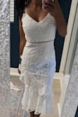 I was so excited to get this dress. Ordered it in my usual xs I always get from Lulus, but I couldn't even zip it up. Exchanged for the small. I also cut the sleeves off and sewed some straps on instead - Isabel W.