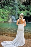 This dress is amazing! I ordered it for my elopement, had it overnighted and it arrived right on time. The fit is amazing and it looks even better than I expected! I would 100% recommend this dress if you're thinking about it. - Crystal W.