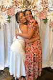 This dress was absolutely everything! I received so many compliments, and I felt like a bombshell. It's so classy and flattering. The material is not see-through. I did order cakes to cover my nips just to avoid the occasional stiff nip because you cannot wear a bra lol. The material and quality are great, and the back is just so cute; I had to wear my hair up to show it off! I highly recommend this dress! - Rae M.