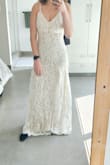 I bought this dress just to see how the sizing works at Lulus. It fit a bit too tight, and I didn't like the top part on me. It's just too casual for my wedding, but I will be ordering another dress from Lulus. - Nadia E.