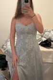 Order a size small for an engagement photo shoot. Love the dress, just a little snug in the bust area but fits perfectly everywhere else. I think a medium would be better for me - Holly F.