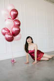 This dress matched perfectly with my birthday photoshoot. Color is so shiny that you will be noticed no matter what. I absolutely loved it. Perfect size, good quality - Eliana E.