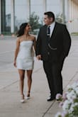 Purchased this dress for my engagement shoot last minute and it did not disappoint! Highly recommend it for all things bridal! I didn't think the pictures listed for the dress did it justice so I'll leave some here :) Hope this helps! - Delilah G.