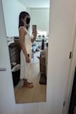 The dress fits me great except at the bust. I think a B cup would look better in the dress. The zipper also was not great. It kept getting stuck at the fabric transition. - Luna C.