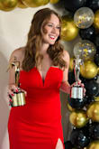 Total jaw-dropping red dress. I bought this for an award ceremony party I was throwing to celebrate a personal achievement - I felt like a total movie star and my friends/family loved it - super hot dress! - Marissa A.