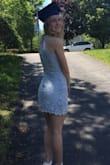 I bought this dress for my high school graduation. It was stunning, it fit perfectly. I bought the dress in the light blue color. The thickness of the dress was perfect, and the design was clear and precise. The whole look of the dress was stunning> I would highly recommend! - Samantha V.