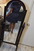 The dress is very lightweight. It looks like it should be see-through because of the thinness, but it definitely is not. Very comfortable and good quality. I'm wearing it to church, a night outing, or meeting. - Shelia K.