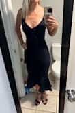 I bought 7 dresses from Lulu's to try for an upcoming wedding.... this dress was ok. I wasn't wild about the fabric (It was stiff and kinda itchy) and the cut of the dress just didn't flatter my shape. It's still a great dress.... it just didn't work for me - Rebecca B.