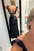 I loved the dress but it didn't really fit the wedding I was going to so I returned it. It had great fabric and it was pretty... I bought 7 dresses from Lulus to try on.... this one just didn't make the final cut.... super cute though... - Rebecca B.