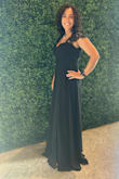 I wore the dress to a wedding as a guest. I received so many compliments. The length was a little to long for me, even with some heels. But it was okay, overall. The only complaint I have was the area around the ribs was super super tight. The dress fitted perfectly everywhere else. - Gabriela L.
