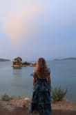 I loved wearing this dress so much! It is figure-flattering and has a gorgeous design that made me feel like a mermaid. Its colours add vivid and eye-catching and its fabric is light - ideal for a wedding by the sea in autumn. I have been really happy about this purchase - Paraskevi D.