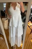 I got this for my rehearsal dinner and it's ADORABLE! The shape is so flattering, especially for my smaller chest - Augusta H.