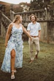 I bought this dress for engagement pics and it looked so good! I like that you can make it for a little smaller or bigger if needed because it has the tie back. So many compliments on it! - Leah M.
