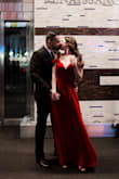This dress made all of my engagement photo dreams come true. We shot our engagement photos in Time Square NYC and I really wanted a red gown to pop against the city colors and yellow cabs. I have a larger chest for my size so it is extremely hard to find dresses the fit top to bottom. This dress in XXS was perfection! No bra needed, it held me in and pushed them up. Highly recommend this dress for a show stopping number. The slit makes it easy to walk in and gorgeous for pictures. - Lauren J.