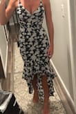 Cute dress for a casual wedding! Will certainly wear it again on vacation, bridal or baby shower, or spring holiday. It does bunch up a little in the stomach area, but otherwise, everything else about the fit was adorable! - Lauren M.