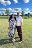 I bought this dress for an early Sept. wedding and couldn't be more pleased with it. It was comfortable, flattering, and quality material. The colors were so unique and perfect for an early fall wedding. I received multiple compliments throughout the evening! I'm a true XL and purchased an XL. - Maleea M.