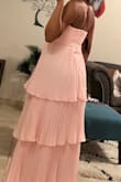 This dress is super cute, good material, but I had to return because it was too long for my length. I felt a little chubby in it too. But still cute. - Josy O.