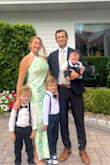 This dress is really beautiful. The material and colors are very nice. The halter neck is pretty. I am three months postpartum so I sized up from my standard small to a medium, and it worked well. I would normally get small, as it seems to fit true to size. Highly recommend. - Laura B.