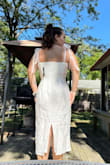 I bought this for something wedding-related, but I'm not sure if I would necessarily reach for this one unless I had no other options. Material is really nice; the straps are cute; the length is nice. The back has a little bit of stretch so size doesn't need to be perfect. - Haley V.