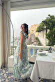 The fabric is comfortable and true to size. I'm thrilled with my purchase. I highly recommend it to anyone looking for a wedding guest dress! - Angela B.