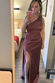 I loved the color, and it fit perfectly. It is a little bit darker in person than in the picture, but loved it either way. It felt comfortable enough to dance in it. Definitely recommend! - Vanessa R.