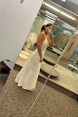 I'm eloping in October and I bought this gown. I did have it altered, but honestly, I could have worn it the way it was because the medium fit, I just wanted it to fit me like a glove. I love it, it's so comfortable and flattering. Very happy. - Alexandria C.