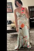 Wore this to a Garden Theme wedding and I got so many compliments!!! Love the fabric, it is beyond comfortable. It was longer than expected. I'm about 5'8, and with my 2" wedges, the dress was right on the floor which isn't bad; usually they're too short! Pictured without the shoes for reference. - Dani T.
