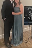I wore this dress to a black-tie wedding and got so many compliments! It was a little long and drug the floor and needed to be hemmed but fit perfect other than that! - Rylea E.