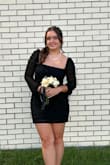 My daughter wore this to her homecoming dance ! It was very beautiful on her. - Heather B.