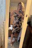 I absolutely love this dress! Couple of things to help others purchasing- I normally wear an xs or small I ordered both but neither fit because of my chest. So I'd recommend ordering med or larger if you have a bigger chest (I'm a 36C). I ordered a medium & it fit great. Now I did have it shortened because I'm only 5'2 & most dresses are made for taller women (I've dealt with this my whole life, lol). I also had it taken in a little bit because I had to order med. It was worth the extra effort, I received so many compliments. It made this 55 yr old girl feel good! Highly recommend! - Laura C.
