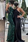 Loved this dress so much for my friends black tie wedding. Easy to dance in, soft slip material, and very long even with my 3 inch heels. I did struggle to keep the girls contained, but still would highly recommend! - Kristen W.