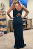 Love the material and the thickness of it, it almost feels like shapewear! Unfortunately, it's a little long but I will be getting it hemmed because the dress is gorgeous! - Hanna M.