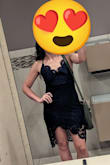 This dress was everything I hoped it would be! My only complaint is with the bust of the dress. For most, this wouldn't be a problem, but I have a rather small chest so it was loose. I was worried (with a mom belly) this dress would be too fitter, but boy was I wrong! This dress accentuated in all the right places and definitely enhanced my figure! I felt so beautiful all night! The slit was in a perfect spot, for my taste. It didn't show too much leg. However, I was very intentional whenever I had to lean forward or sit down. I had no issues with it though. I prefer help zipping my dresses, but was able to zip and unzip this by myself. The fabric is a very nice material and good quality! I've only worn it once but will definitely be wearing again and again! - Lindsie D.