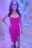 Elegant semi formal - formal dress!  I wore it to a quincenara! Comfortable for dancing! - Nilda M.