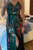 I was sure this would be perfect for my upcoming vacation but unfortunately, it missed the mark :( The size was quite bang on, it fit really well in the top and waist and the length was great buuuut there was just too much material in the skirt area. You can't tell from the picture on the model due to the way she's standing, but there is an unnecessary amount of it, making it so you can't even see the leg slit (which is what gives the wow factor in my opinion). - Karen R.