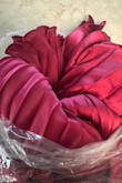 Beautiful fit waist, hips, and bust-wise (way too long tho even with 4" heels in. However, I find it extremely misleading the color shown on the website for wine red vs what I received. This is clearly a plum shade and in the purple/pink family - not in the red family and absolutely not as shown. It didn't even come close to the pictures on the website in different lighting. Very disappointed considering I needed this for an event in two days where red is one of the themed colors.

Picture with the counter behind it is what I received vs the picture online. - Sophia I.