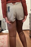 So I am returning the skort. I underestimated that mini in the title. I am 5'6, 176lbs and I feel it is too short and too tight sadly. It is just not for me. I think this will flatter someone skinnier and shorter no problem. I also got the top from Lulus which I'll keep at least. But not the skort. - Christine N.