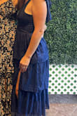 This was the perfect dress for a wedding guest. I received so many compliments on this dress from the color, to the fabric, to the fit. I would recommend this to anyone! - Lacie S.