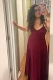 I was nervous and fell between sizes - but the Large was perfect for me! Wanted to post for anyone in a similar boat :) - Tania R.