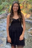 Perfect dress for school homecoming. Got lots of compliments! Stayed put and didn't feel like I had to keep tugging it to stay up. Fit true to size. - Laura A.