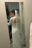 Love this dress! I bought this as my wedding dress. The only problem I ran into personally was that there was some extra fabric around the bicep area. I ended up getting it tailored and it came out perfect! - Jerika S.