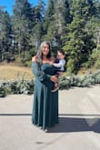 This dress is so beautiful. I wore to my sister's wedding and it fit perfect. The zipper could be of better quality, but over all it was of great quality. - Stephanie D.