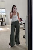 I love to wear these pants when I go on business, when I walk my dog, and on weekend vacations. Very beautiful, loose fit - ELENA N.