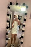This dress is absolutely gorgeous. It is just slightly big around the waist and a little short but nothing too crazy. My one issue with it is that the product came with a yellow stain in the top corner of it. Other than that it is gorgeous and amazing quality!! - Taylor Y.
