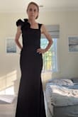 Very comfortable and flattering! I love the material. I look forward to wearing this to a winter wedding this year! - Melissa M.