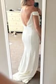 If my original wedding gown wasn't going to work. I was going to pick this dress! It's heavy duty and form fitting. Only thing is it's very long on me so that would have been hard because I wouldn't have had time for alterations. It's also heavy and I'm getting married in Mexico. I would have been too hot. Otherwise, gorgeous. - Amalie Z.