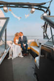 This dress fit great and required zero alterations or shapewear. We got married outside at sunrise and took pictures on our boat. With its price point, I didn't feel bad getting it messy in the woods or water. So glad I went with it! - Julia C.